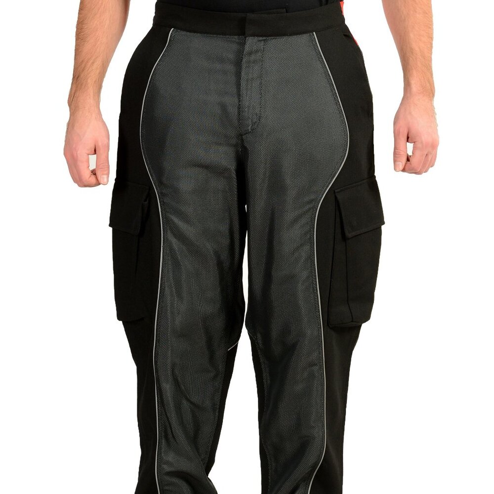 Scuderia Ferrari Men's Cargo Carbon Fiber Mix Fabric Pants US L IT 52